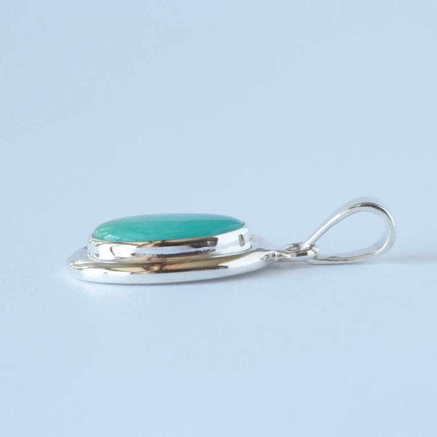 ネバダ州ロイストンターコイズ　ペンダントヘッド／Silver925