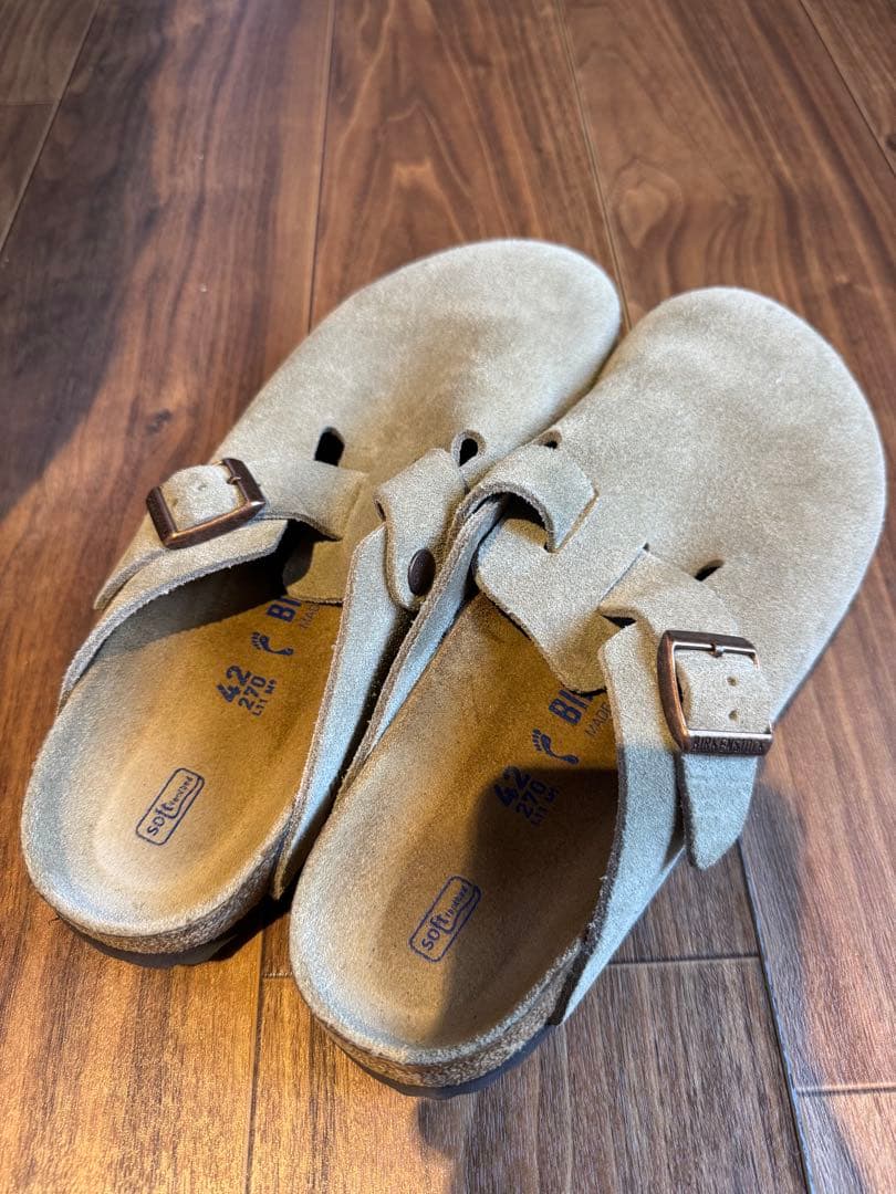 美品 Birkenstock Boston ビルケンシュトック