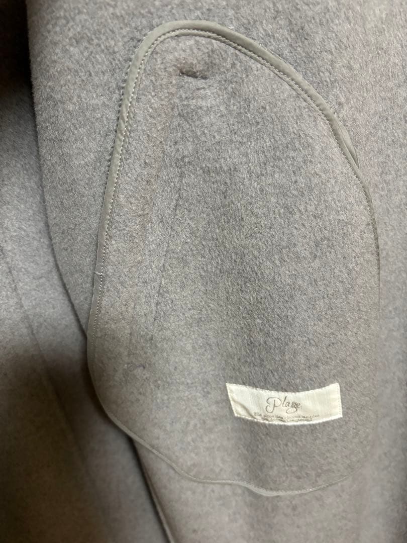 Plage ハミルトンコート 36 グレー　2022AW