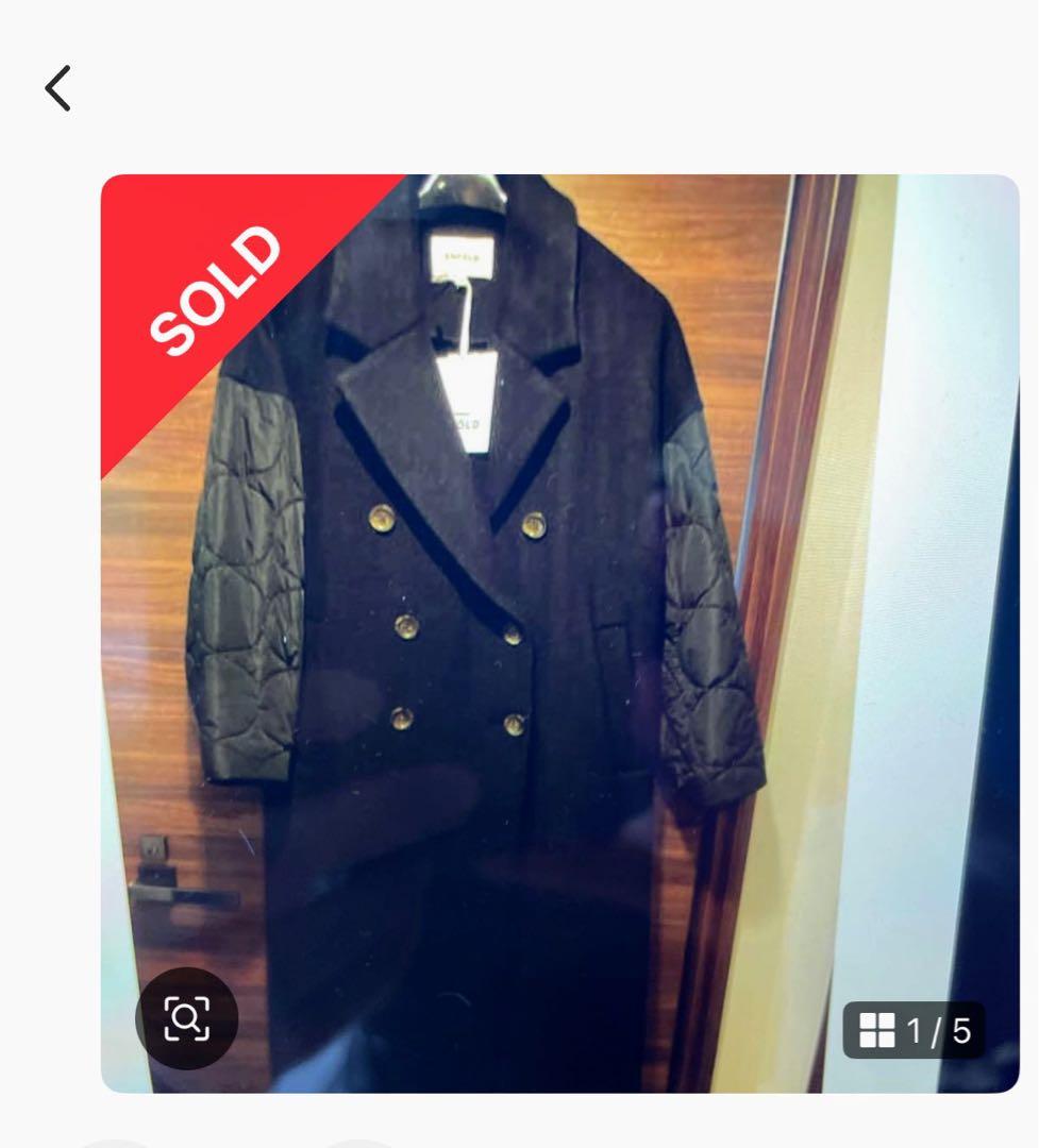 2月10日までの出品最終値下げ中エンフォルド　フェザーリバーロングＰコート　美品