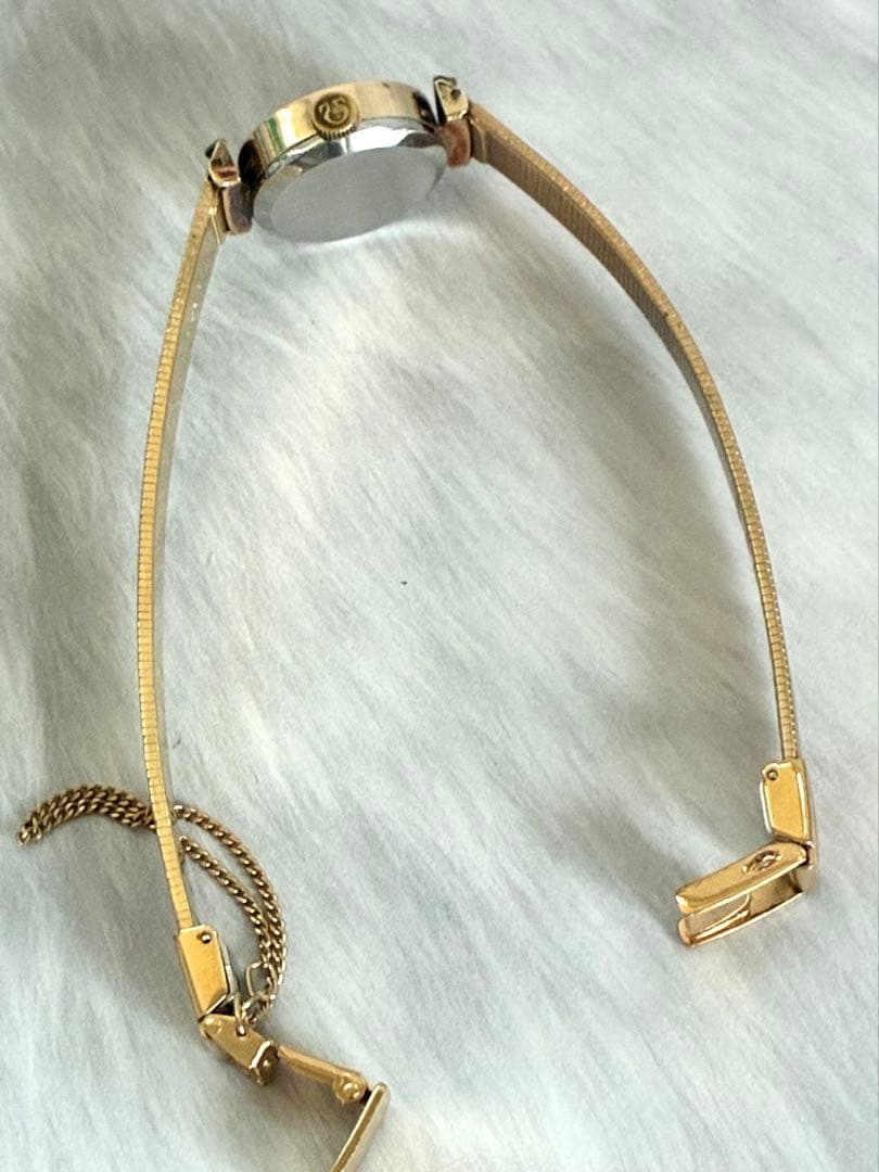 【OH済】OMEGA ゴールドデビル カットガラス 手巻きアンティーク時計