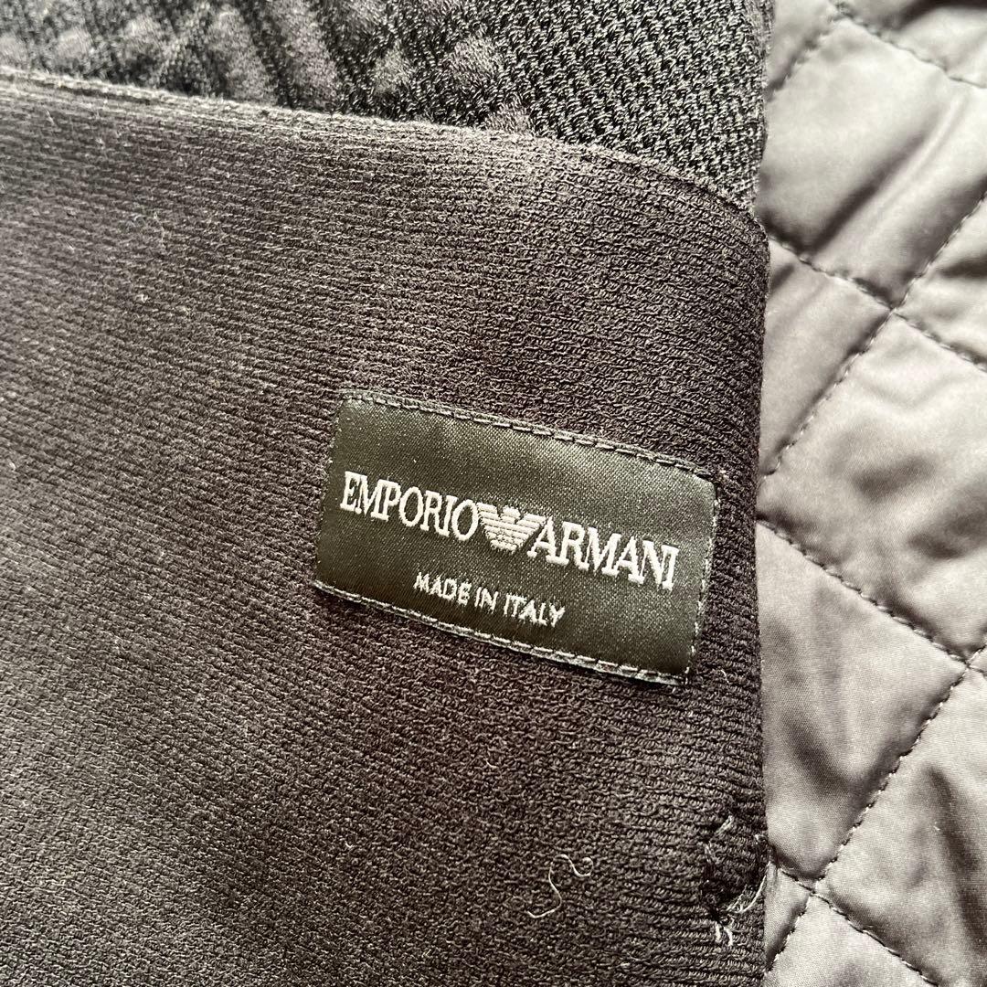 emporio armani フード付きキルティング　ニットダウンベスト y2k