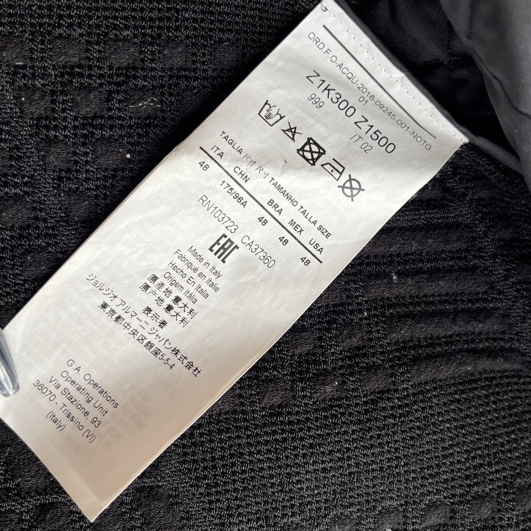 emporio armani フード付きキルティング　ニットダウンベスト y2k