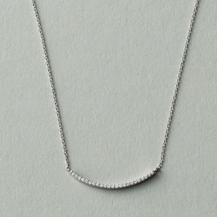 美品　ete　プラチナ　パーティクル　ダイヤモンド　0.06ct　ネックレス