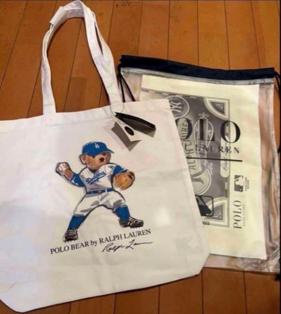 新品 ポロラルフローレン　ドジャースコラボ　東京シリーズ　トートバッグショッパー