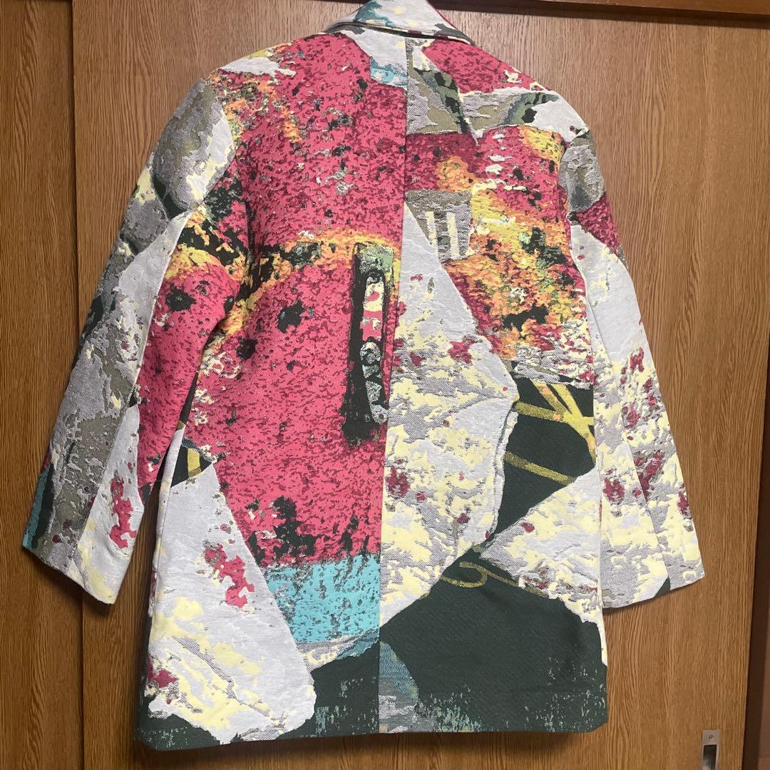 アートプリント オーバーコート　ジャケット