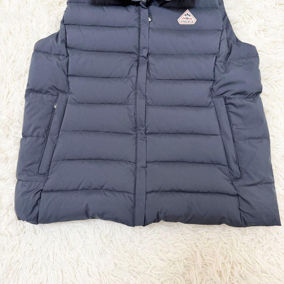 未使用級 PYRENEX ダウンベスト スプートニック2 ネイビー L