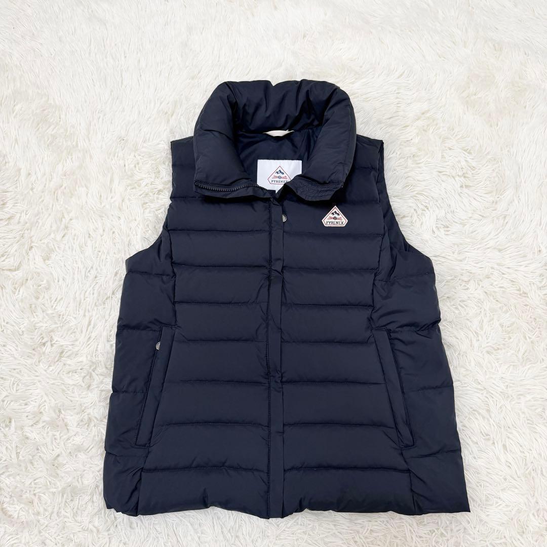 未使用級 PYRENEX ダウンベスト スプートニック2 ネイビー L