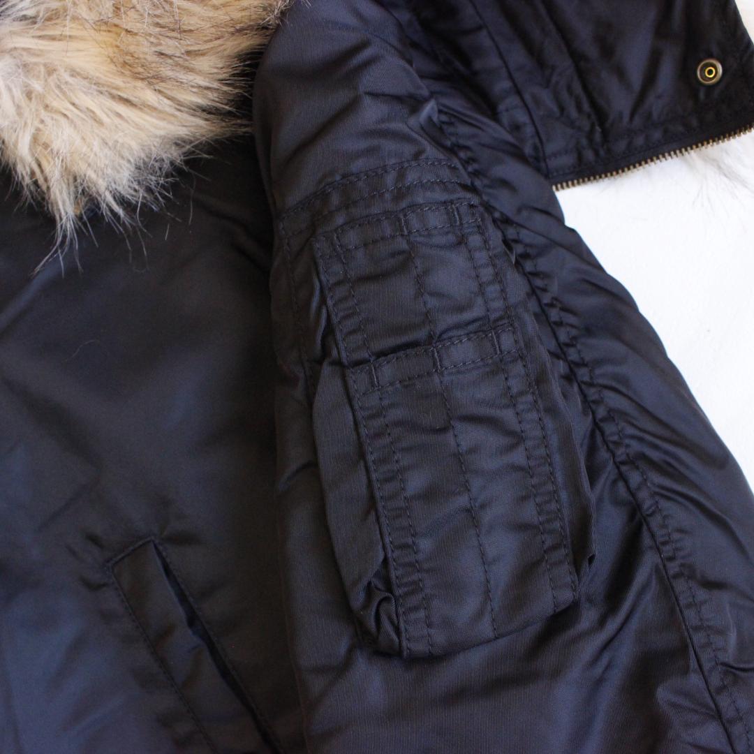 y2k N-2B ファー付ジャケット ブラック フライトジャケット Lサイズ