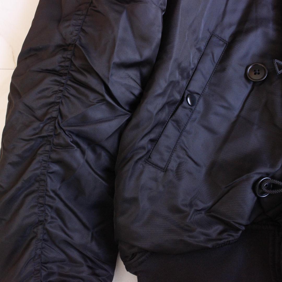 y2k N-2B ファー付ジャケット ブラック フライトジャケット Lサイズ