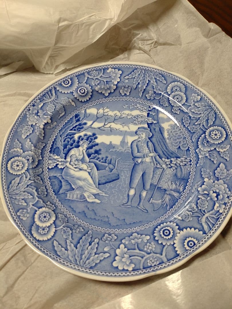 Spode BlUE BLOOM コレクションウイロウ２７センチ皿6枚セット