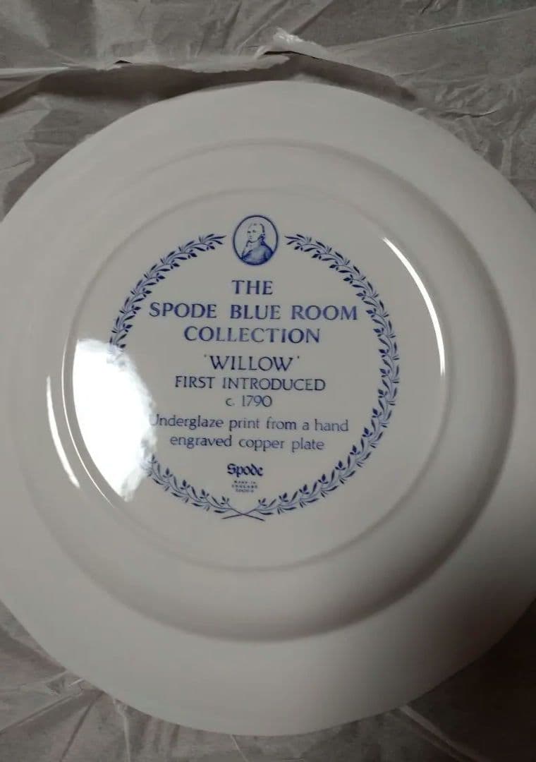 Spode BlUE BLOOM コレクションウイロウ２７センチ皿6枚セット