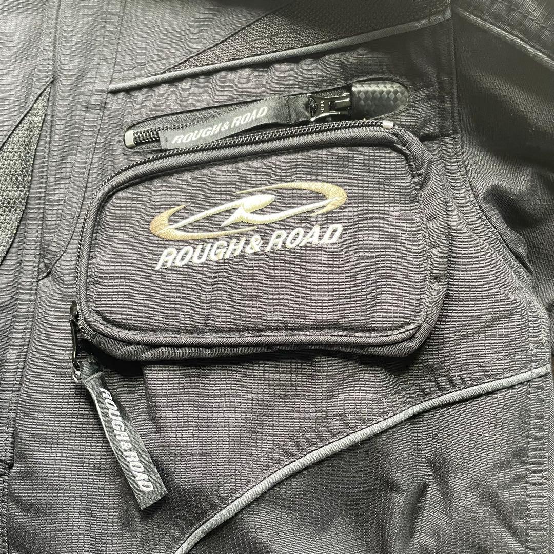 ラフ＆ロード ウォーターシールド ライダースジャケット 着脱式インナー 黒 L