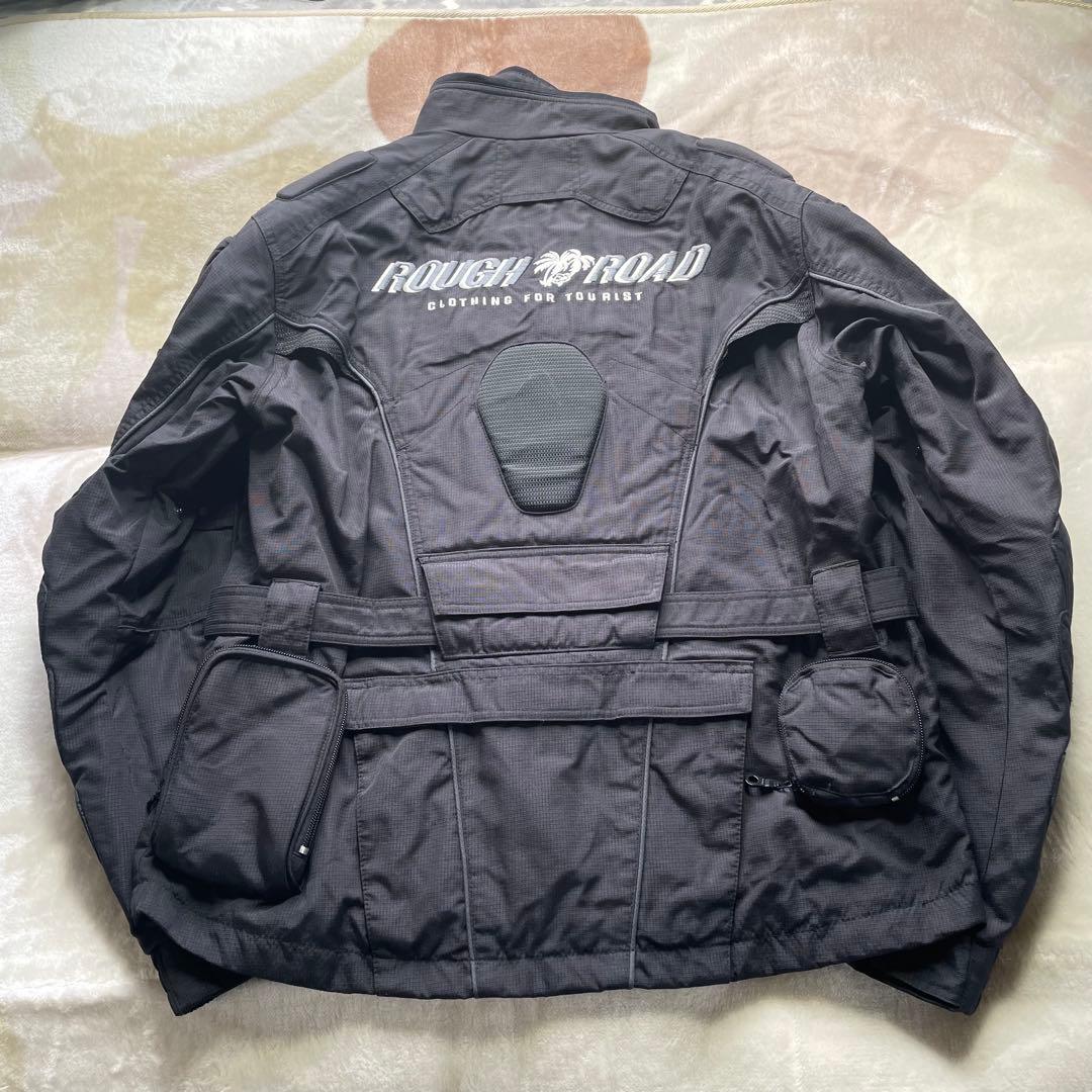 ラフ＆ロード ウォーターシールド ライダースジャケット 着脱式インナー 黒 L