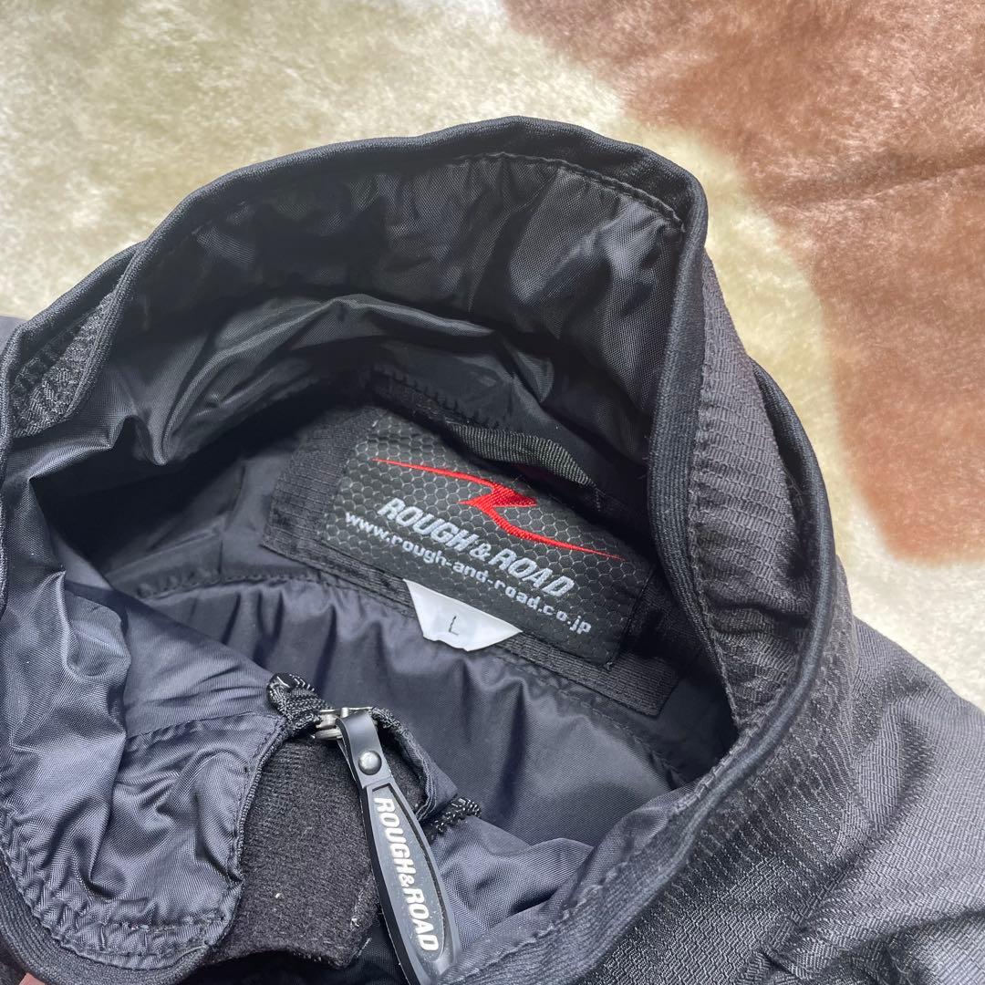 ラフ＆ロード ウォーターシールド ライダースジャケット 着脱式インナー 黒 L