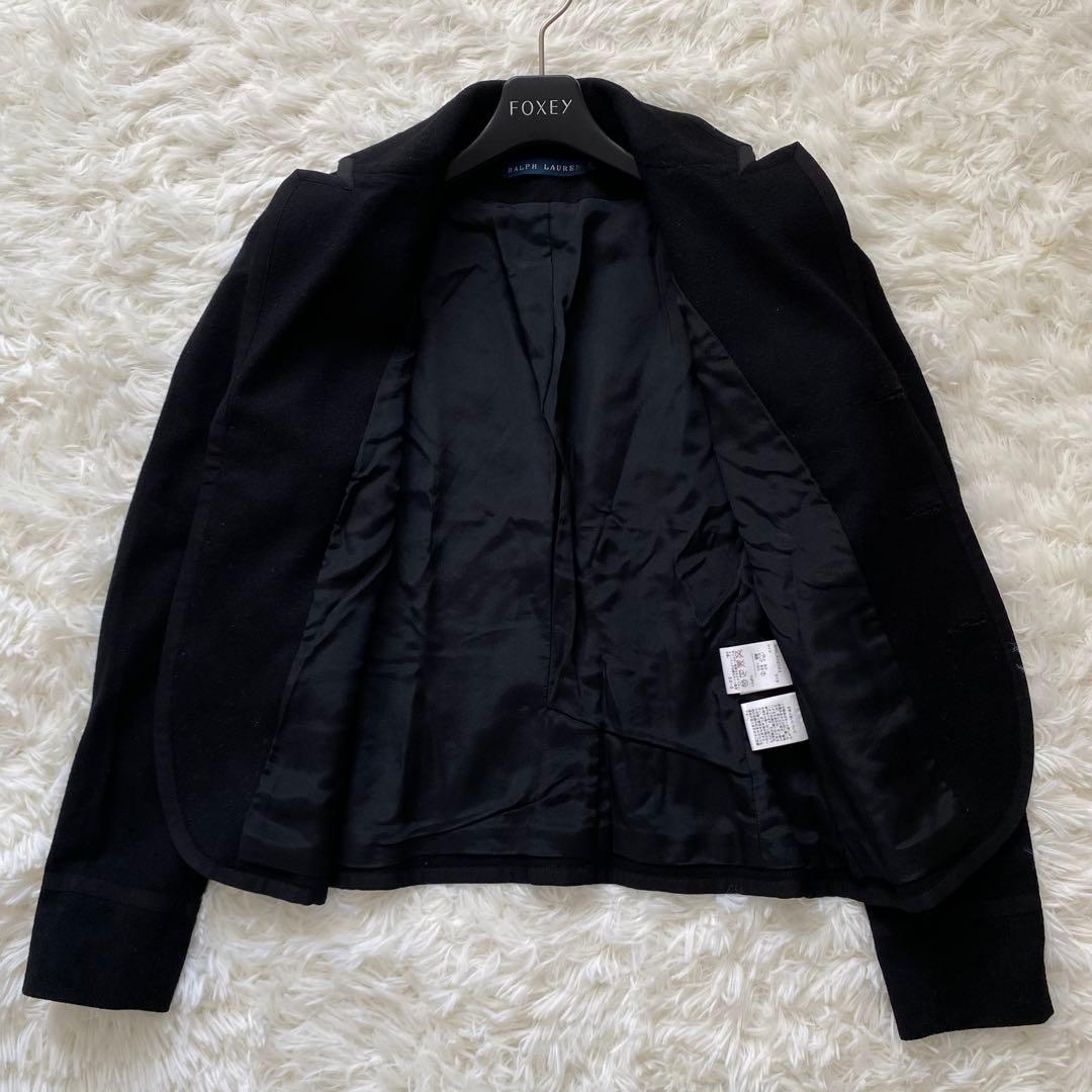 ラルフローレン　テーラードジャケット　カシミヤ　ウール　ワッペン　金ボタン