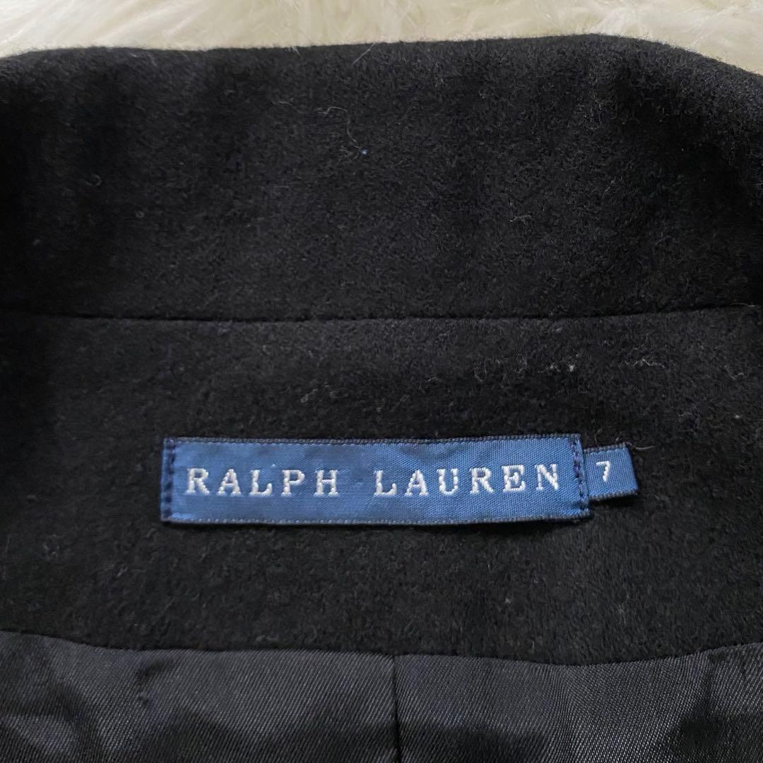 ラルフローレン　テーラードジャケット　カシミヤ　ウール　ワッペン　金ボタン