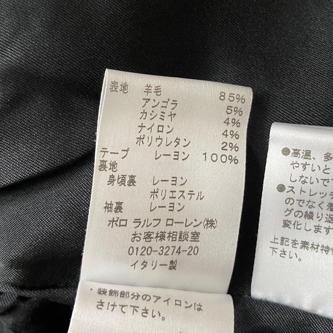 ラルフローレン　テーラードジャケット　カシミヤ　ウール　ワッペン　金ボタン