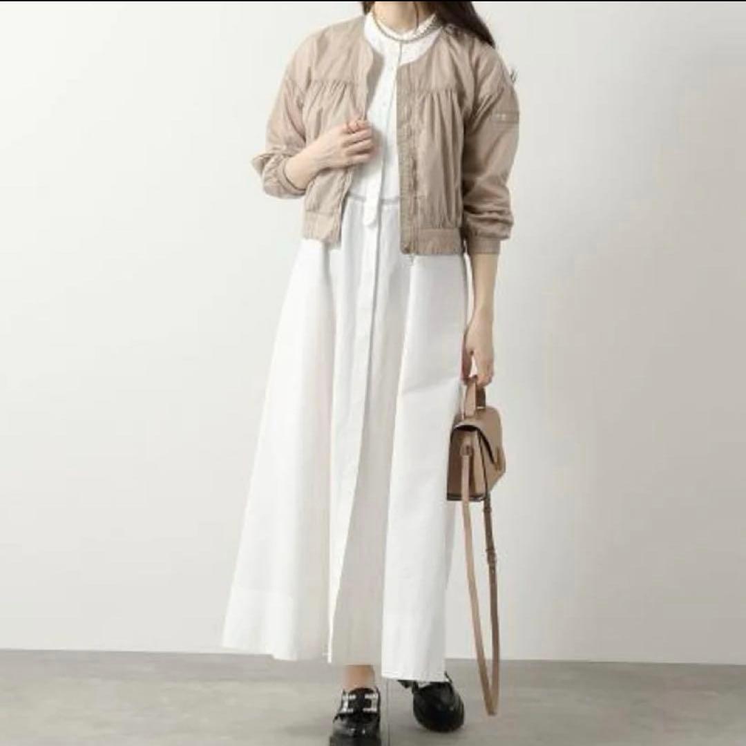 TATRAS ブルゾンノーカラー　アーサ AZHA ベージュ サイズ3☆美品