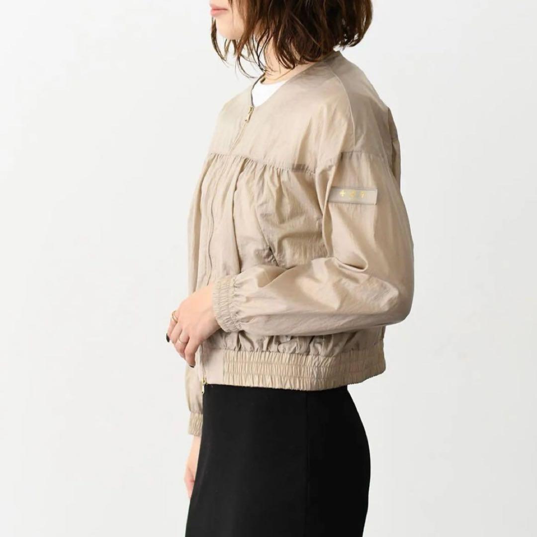 TATRAS ブルゾンノーカラー　アーサ AZHA ベージュ サイズ3☆美品