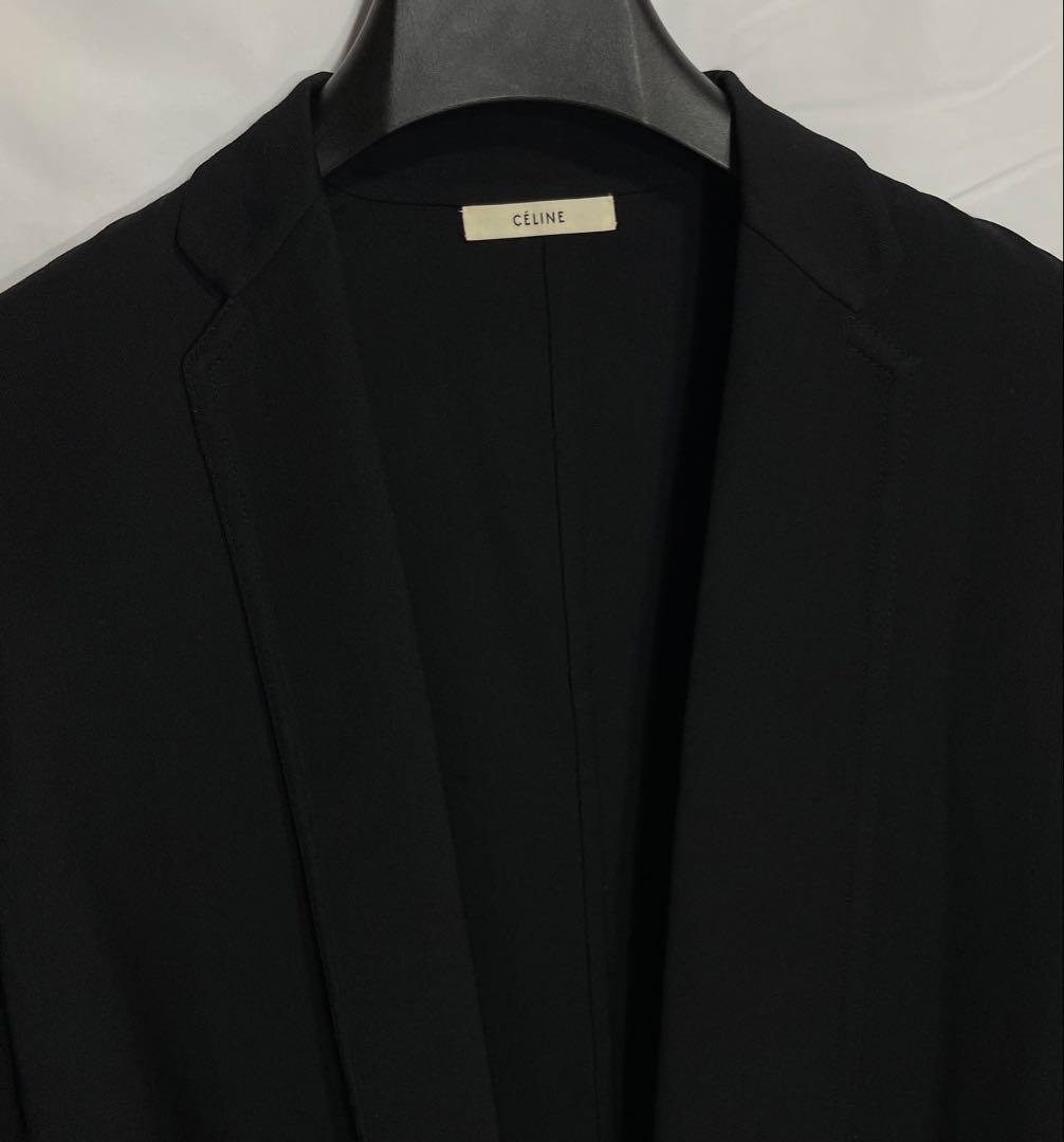 ［極美品］セリーヌ　フィービー期　ウール　チェスターコート　ブラック　34