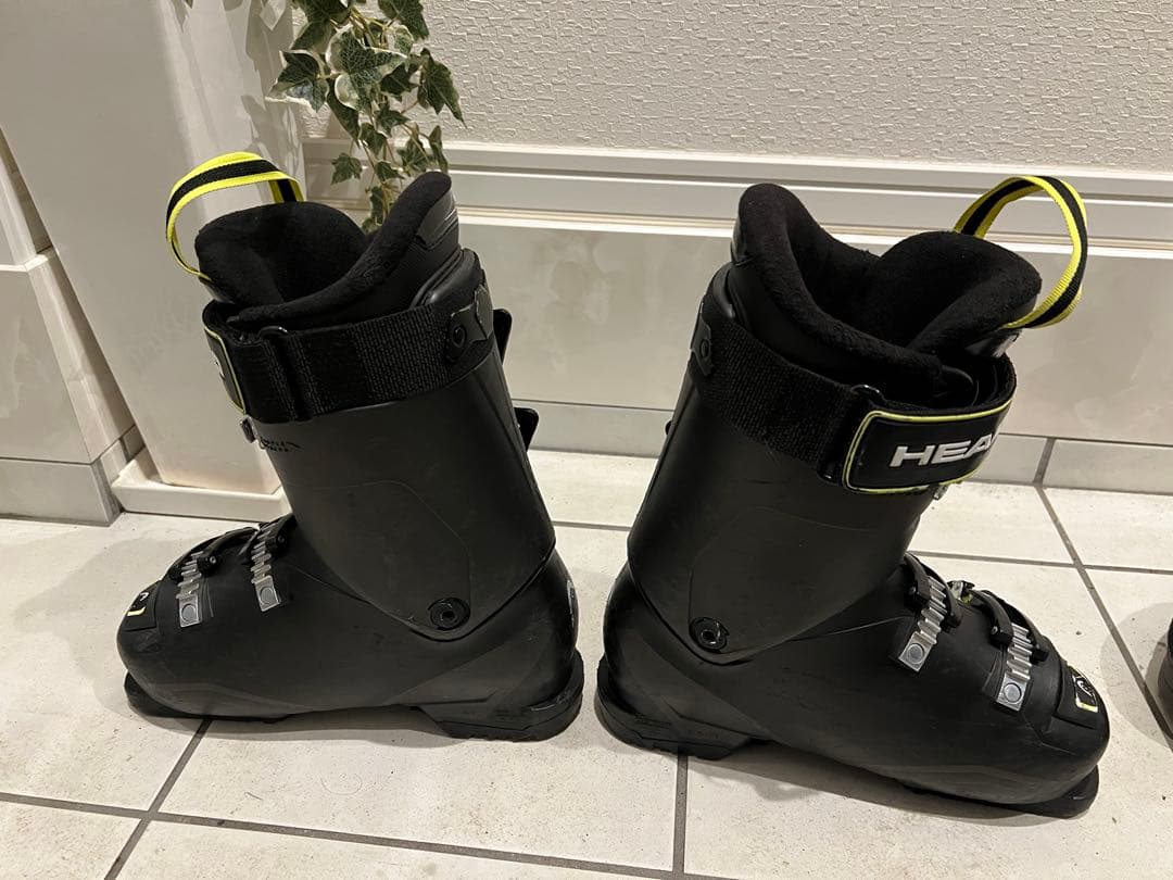 【春風】HEAD スキーブーツ ブラック/イエロー　25cm