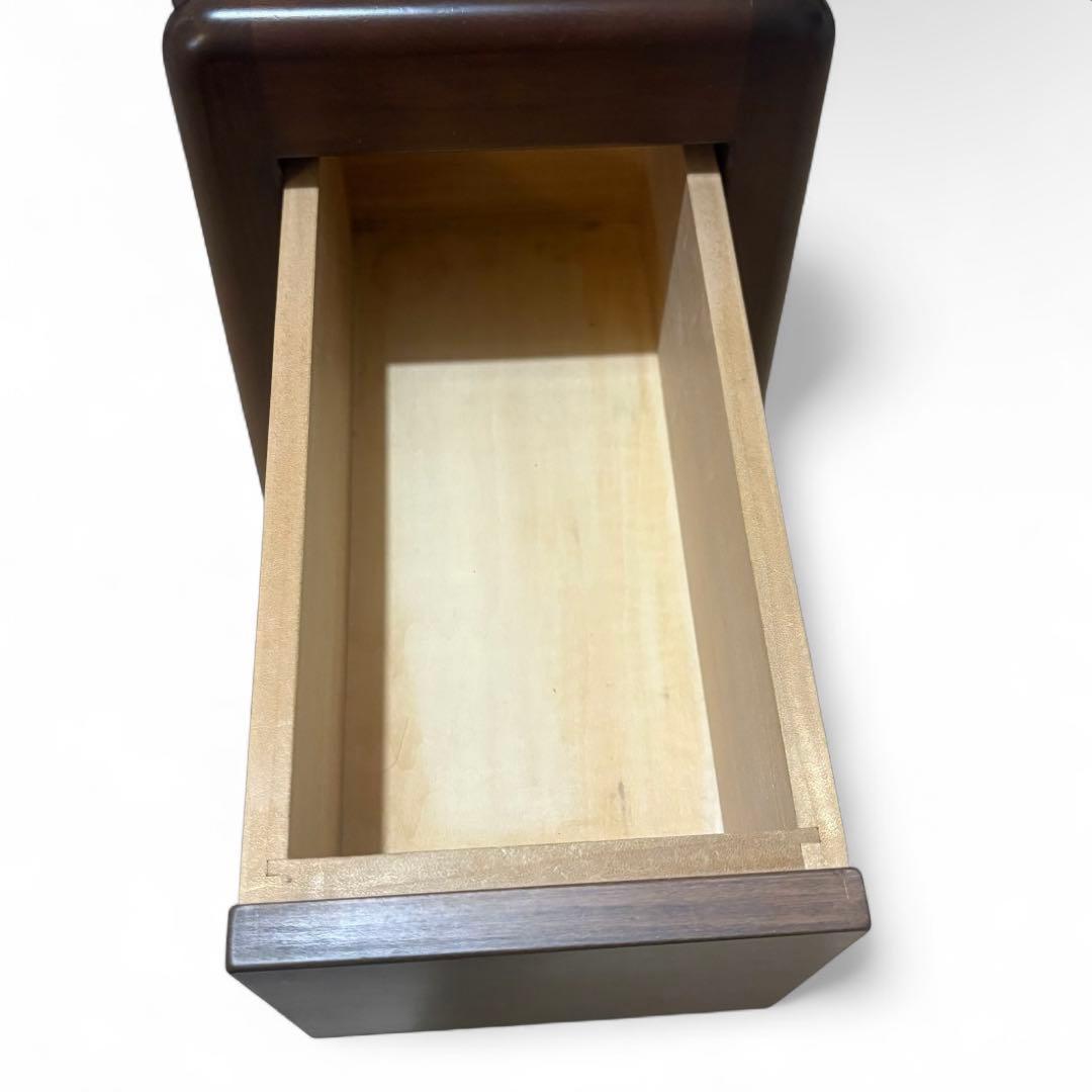 【美品】イスヤ工芸 引き出し付き玄関椅子 ブナ材 牛革張り 日本製