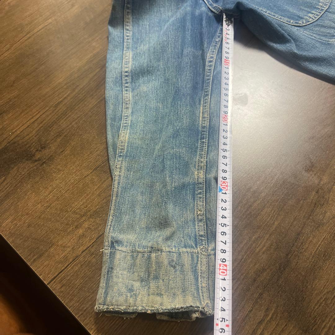 y*1様 COWDEN30〜40'sカバーオール 大戦、月桂樹ドーナツボタン(ワ