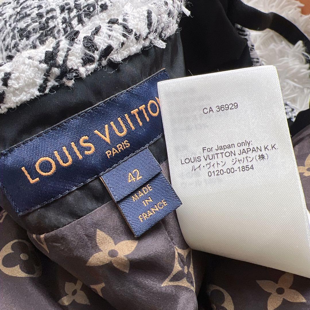 極美品　LOUISVUITTON ヴィトン　ツイード　ベスト　リボン　ジャケット