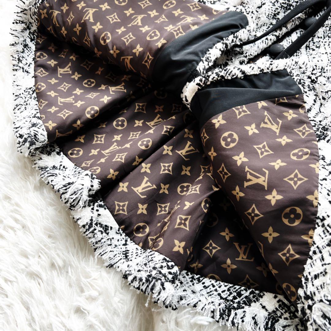 極美品　LOUISVUITTON ヴィトン　ツイード　ベスト　リボン　ジャケット