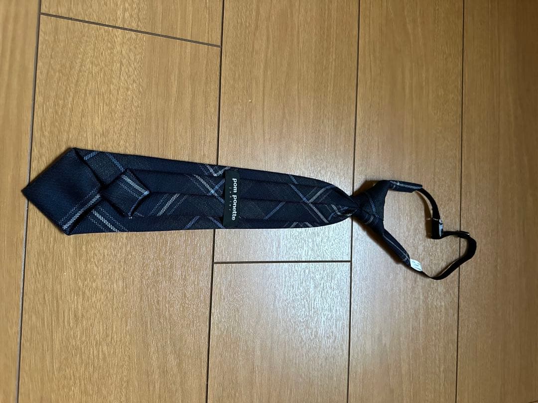 サイドプリーツウールチェックスカート&ネクタイ