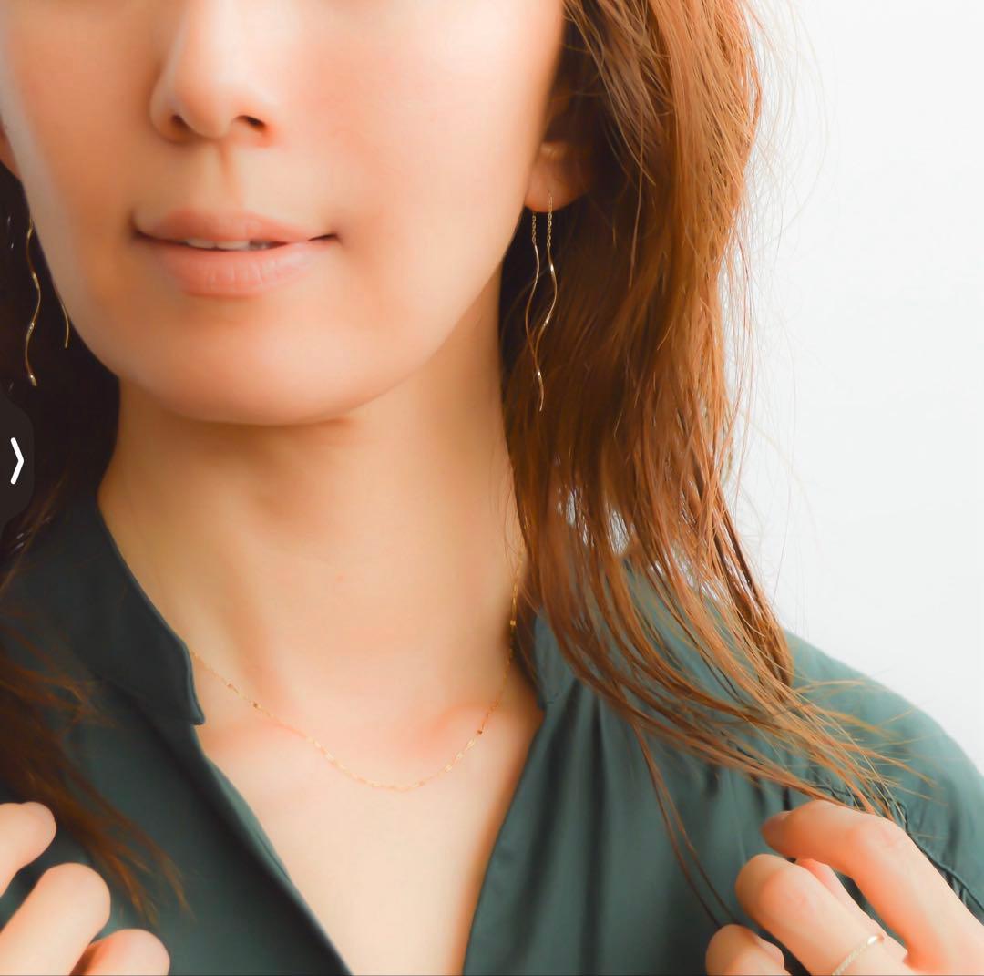 naot jewelryＫ10 Twist Earrings ツイストピアス