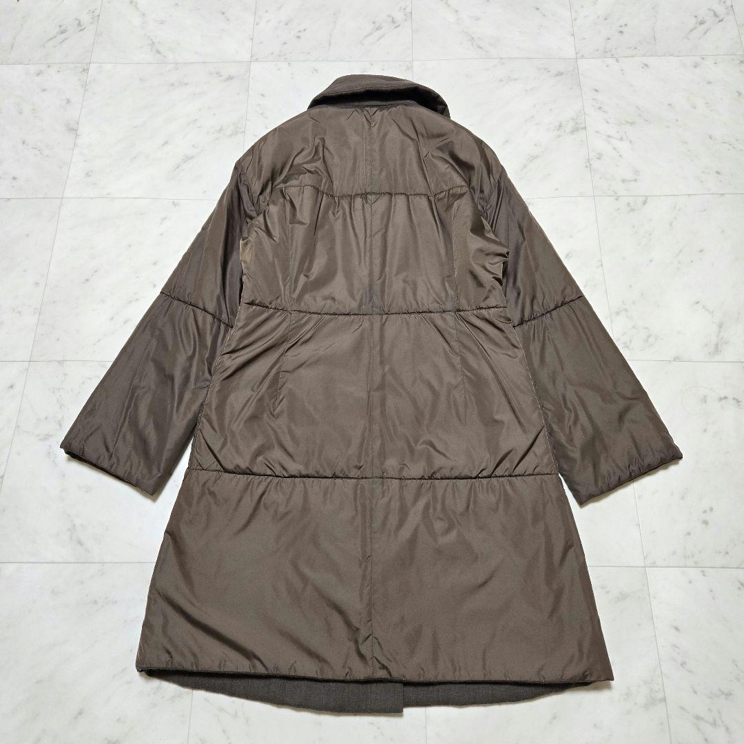 美品 Plantation プランテーション ウール 中綿コート リバーシブル