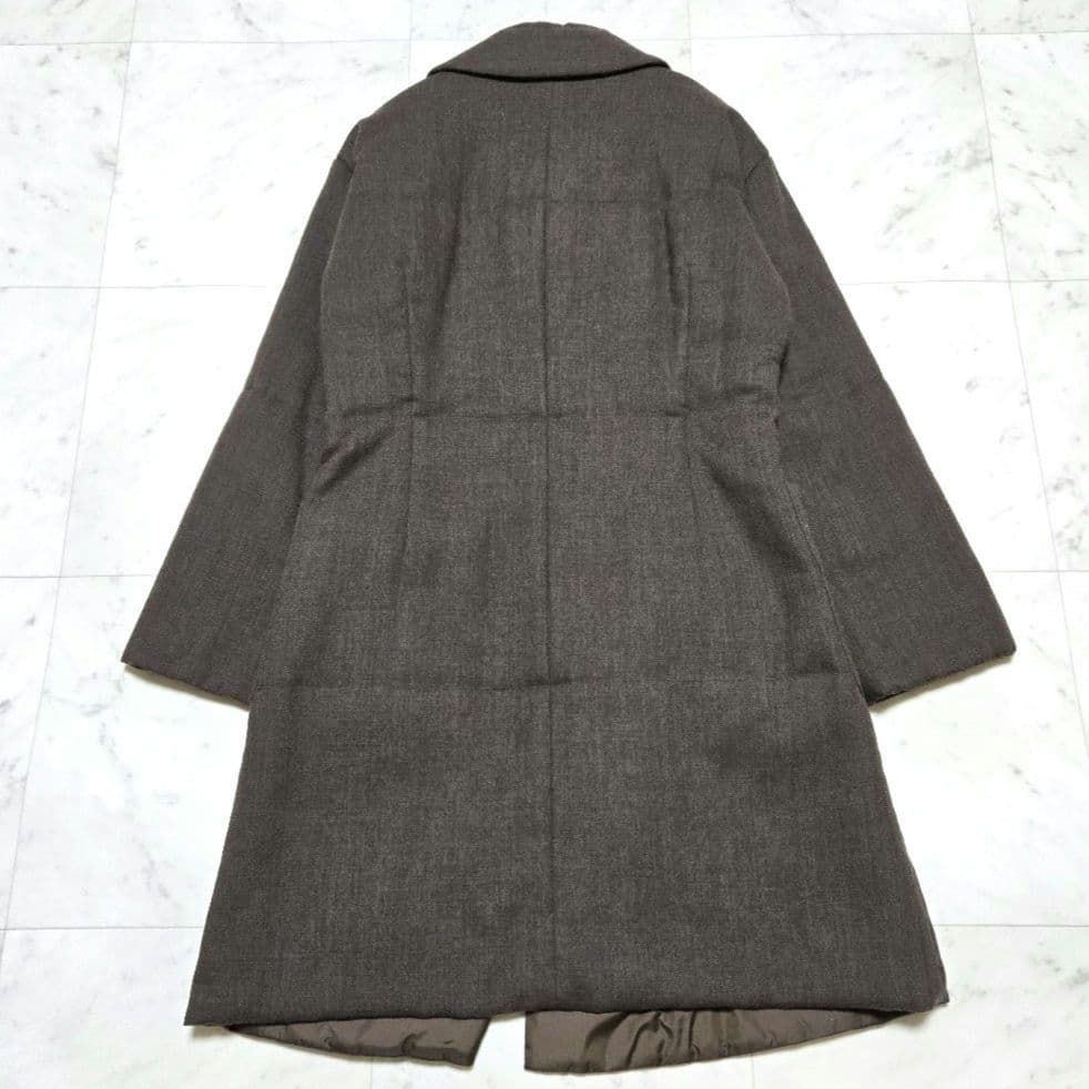 美品 Plantation プランテーション ウール 中綿コート リバーシブル