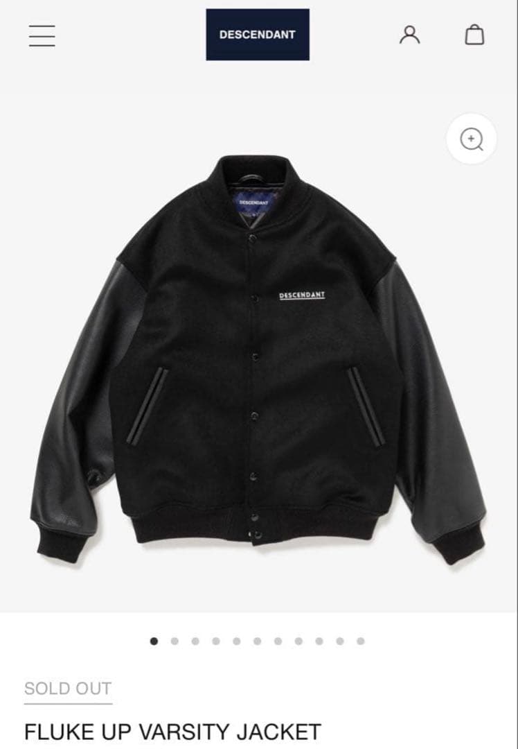 ジャケット・アウター DESCENDANT FLUKE UP VARSITY JACKET