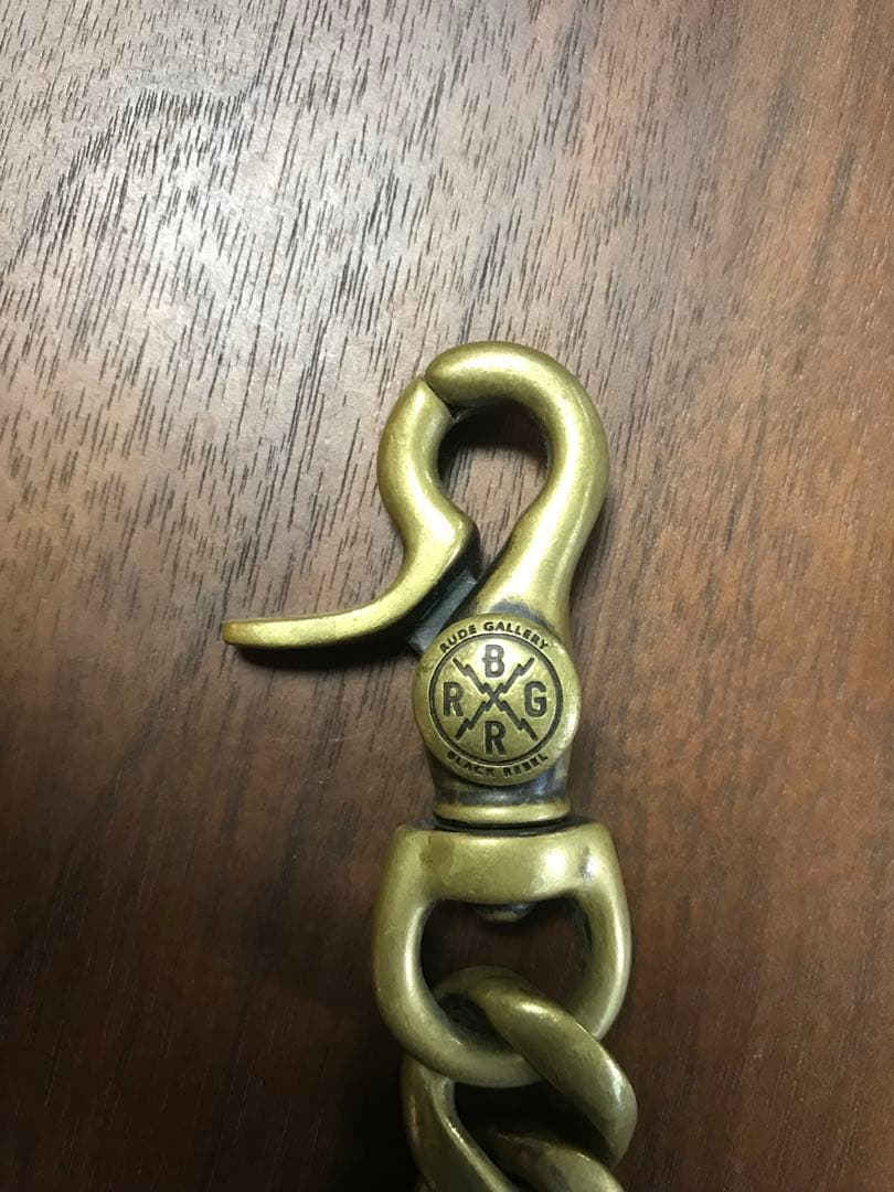 RUDE GALLERY BLACK REBEL真鍮ウォレットチェーン