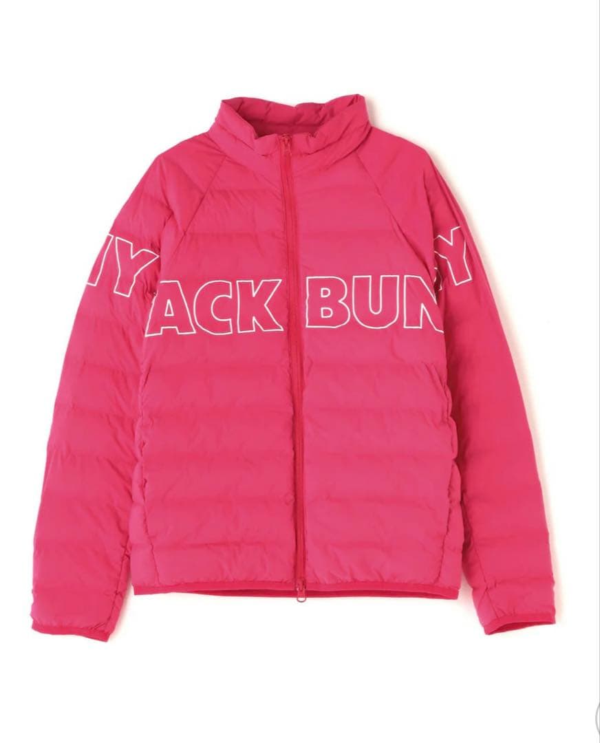 新品タグ付Jack Bunny!! ピンク ダウンジャケット 2 ジャックバニー
