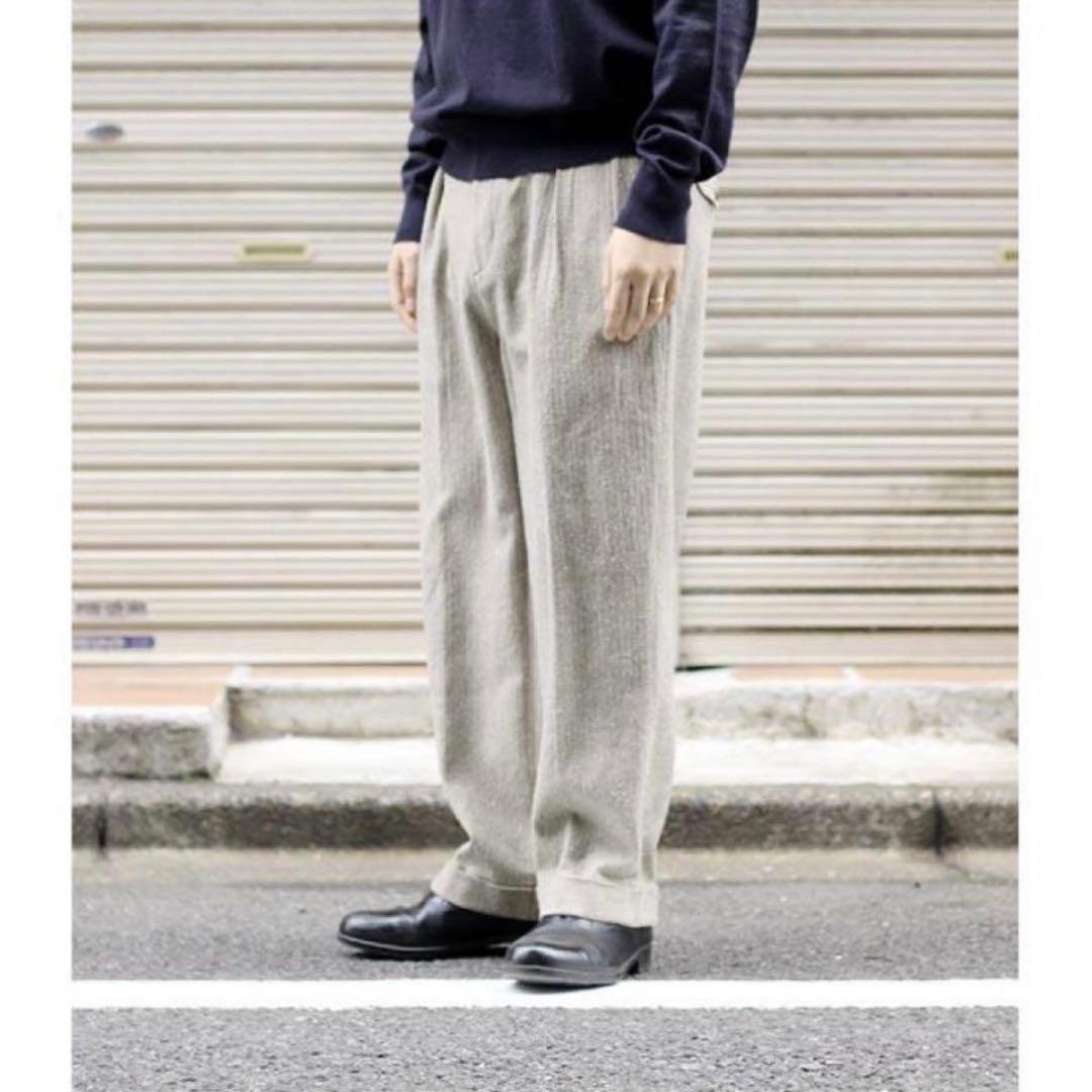 A.PRESSE / Herringbone Trousers / スラックス