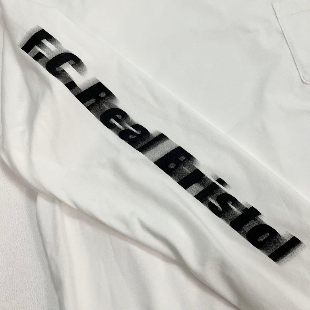 トップス FCRB BLURRED LOGO L/S TEAM POCKET TEE 25