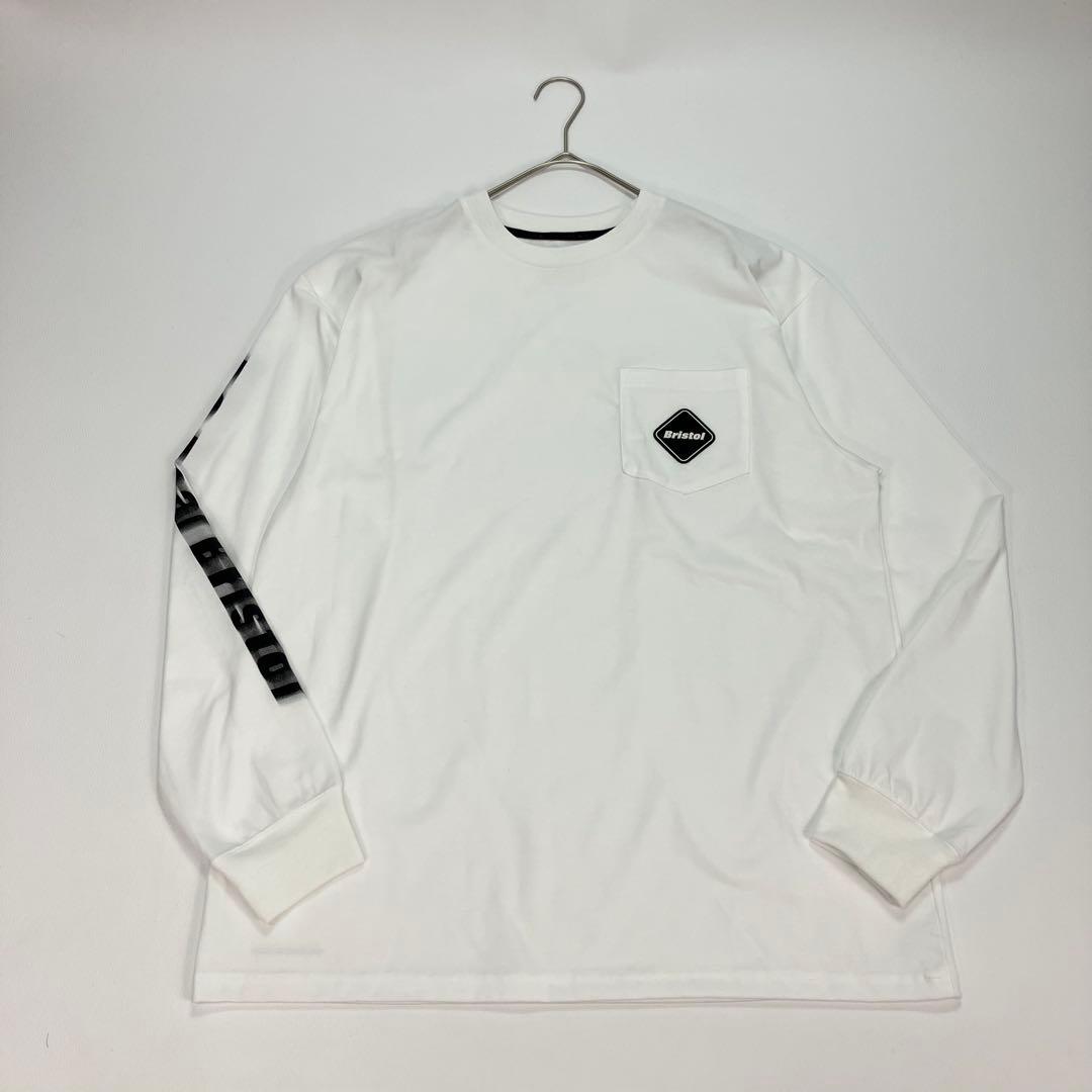 トップス FCRB BLURRED LOGO L/S TEAM POCKET TEE 25