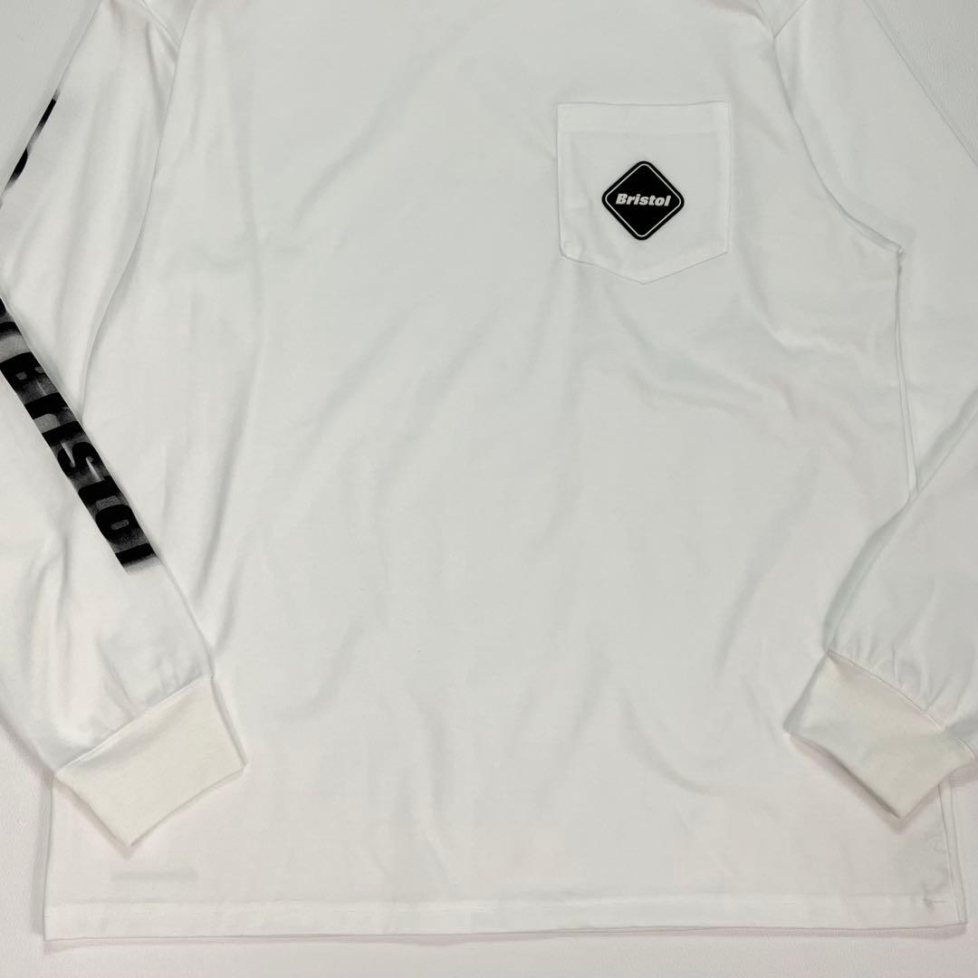 トップス FCRB BLURRED LOGO L/S TEAM POCKET TEE 25