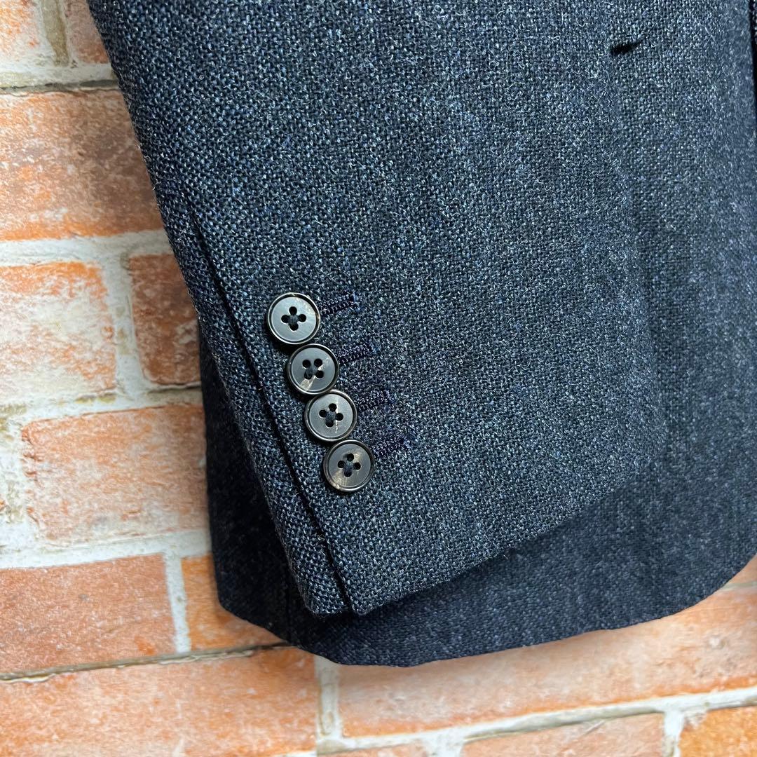 (希少)bishitto 英国製 MOON ツイードスーツセットアップ　紺色