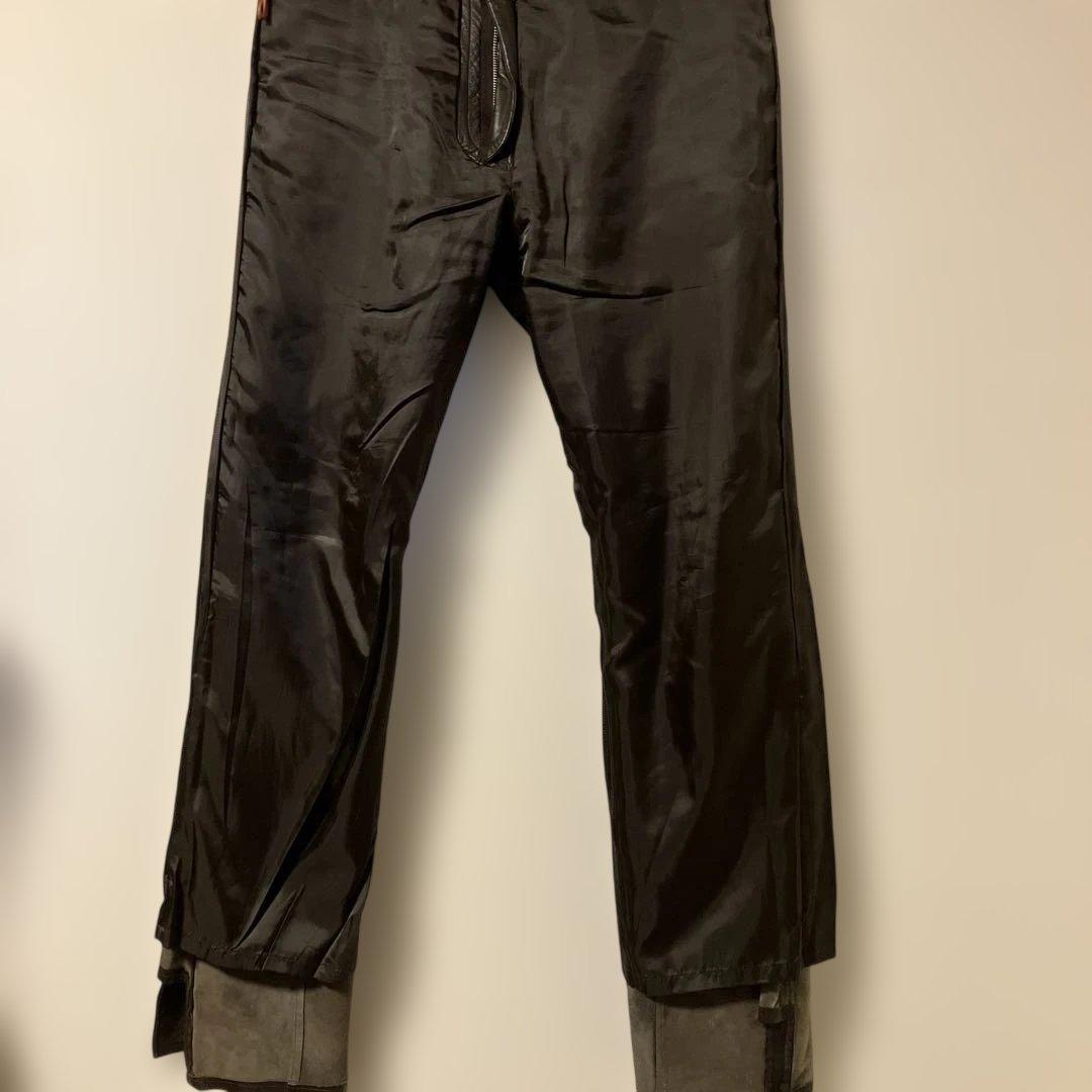 シープレザーパンツダークブラウン　コムサデモードメン2サイズ