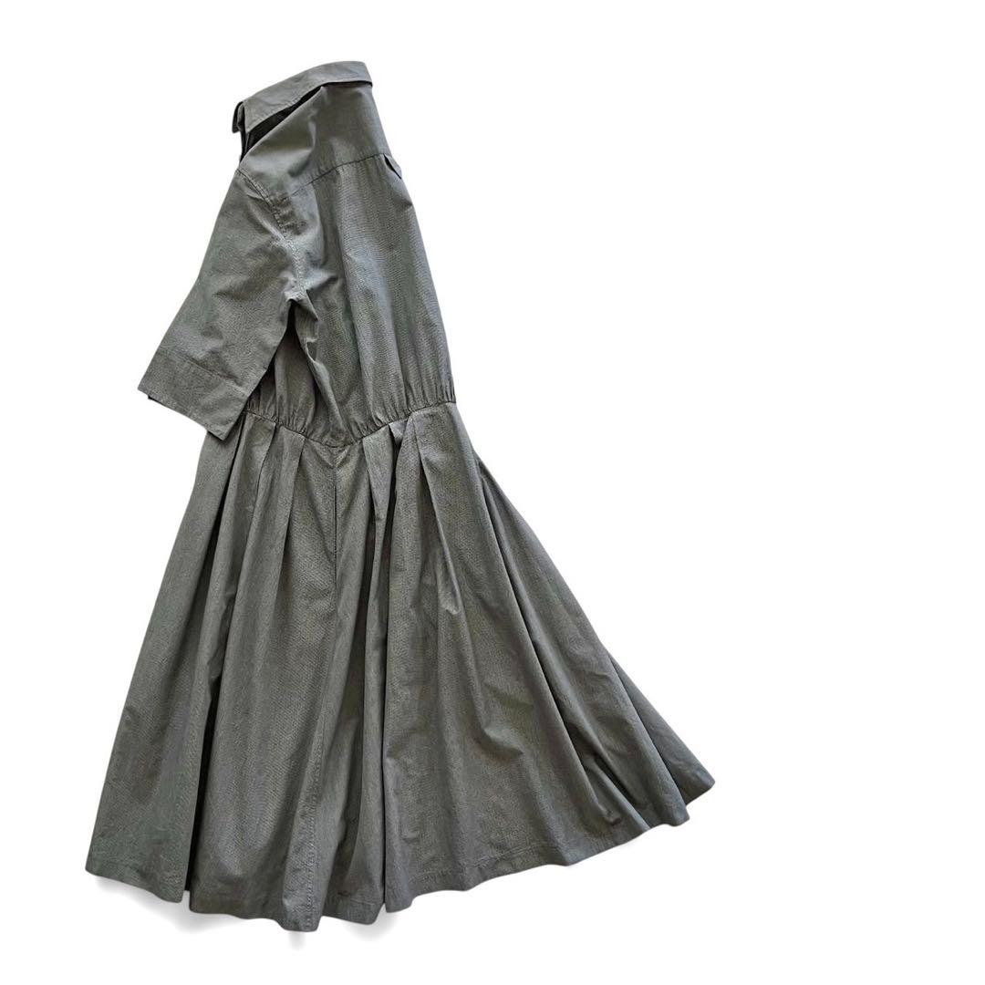 【美品】MARGARET HOWELL/GINGHAM SHIRT DRESS