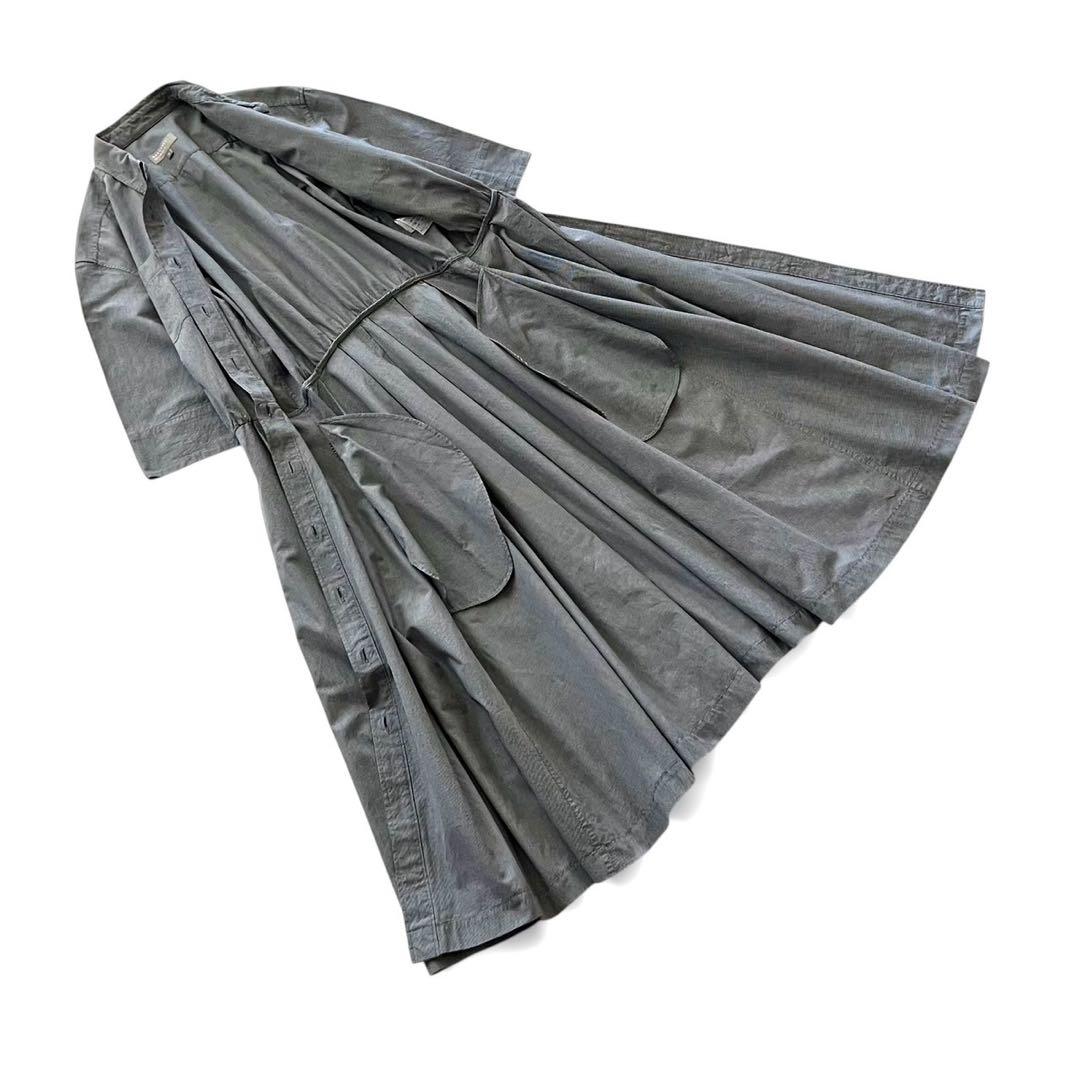 【美品】MARGARET HOWELL/GINGHAM SHIRT DRESS