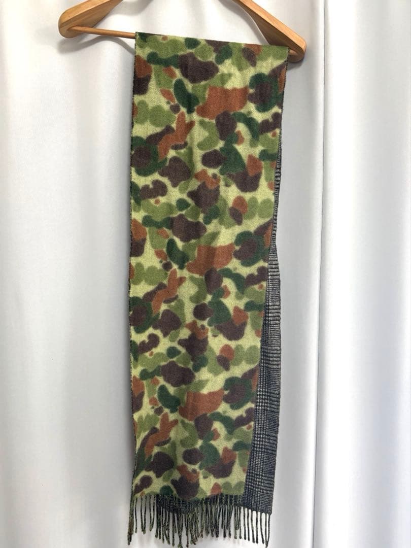 コムデギャルソンジュンヤワタナベマン　グレンチェック&カモフラージュ　マフラー