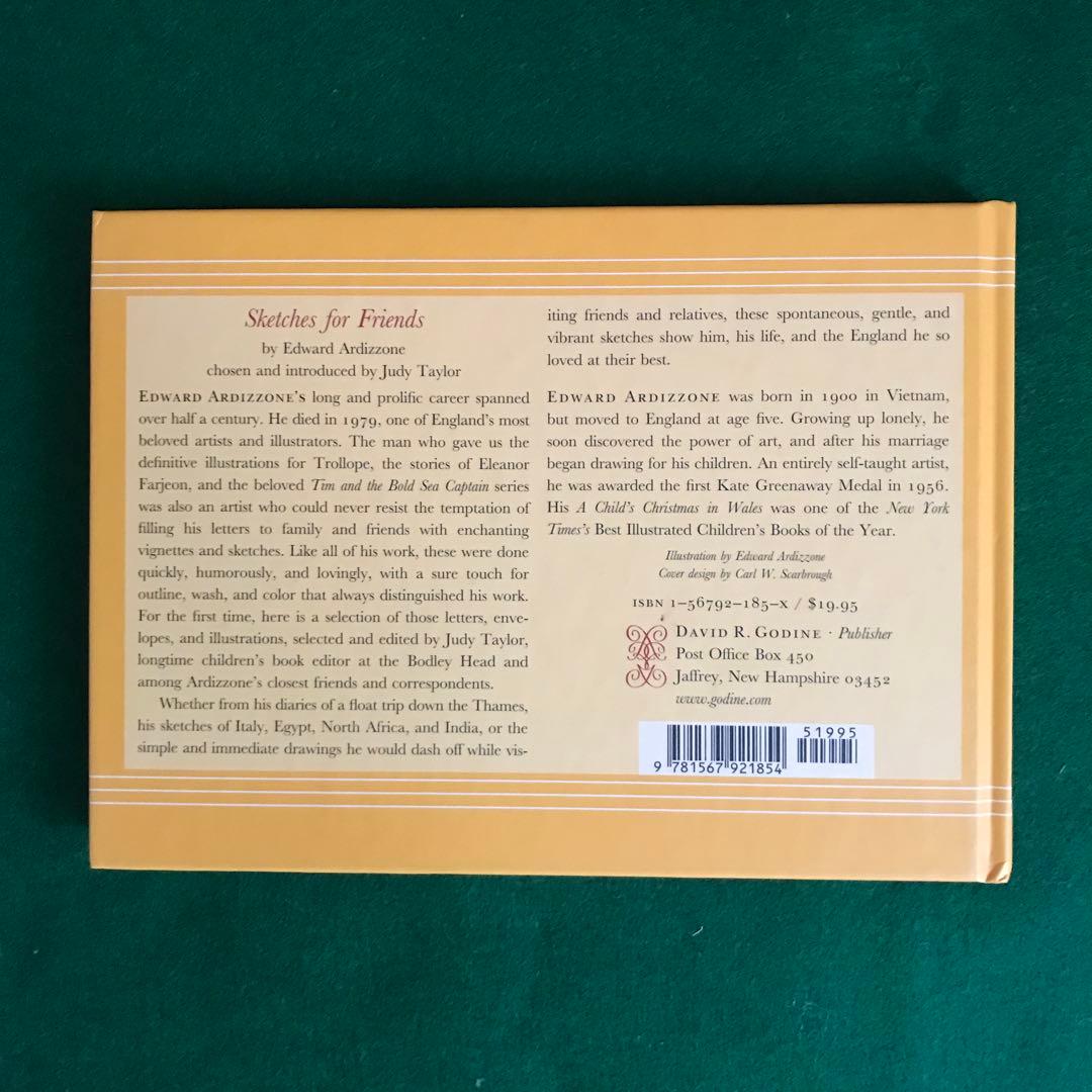 洋書 Sketches for Friends by Edward Ardizzone