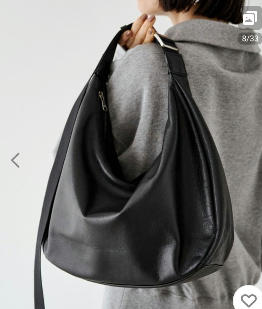 【タグ付き新品未使用】russet ラシットソフトレザーラウンドビッグショルダー