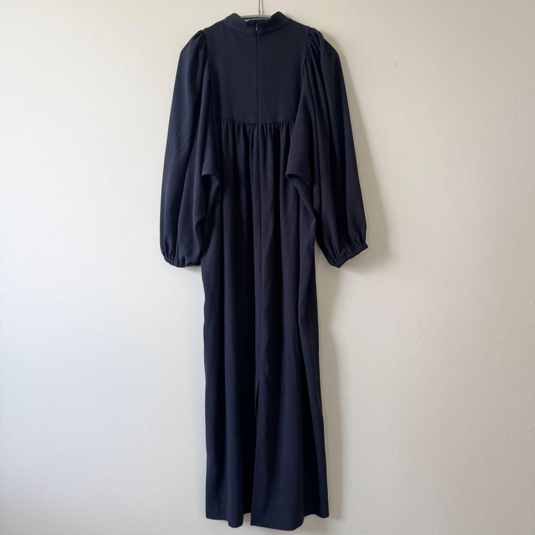 VERMEIL par iena アセテートバックサテンジョーゼットワンピース