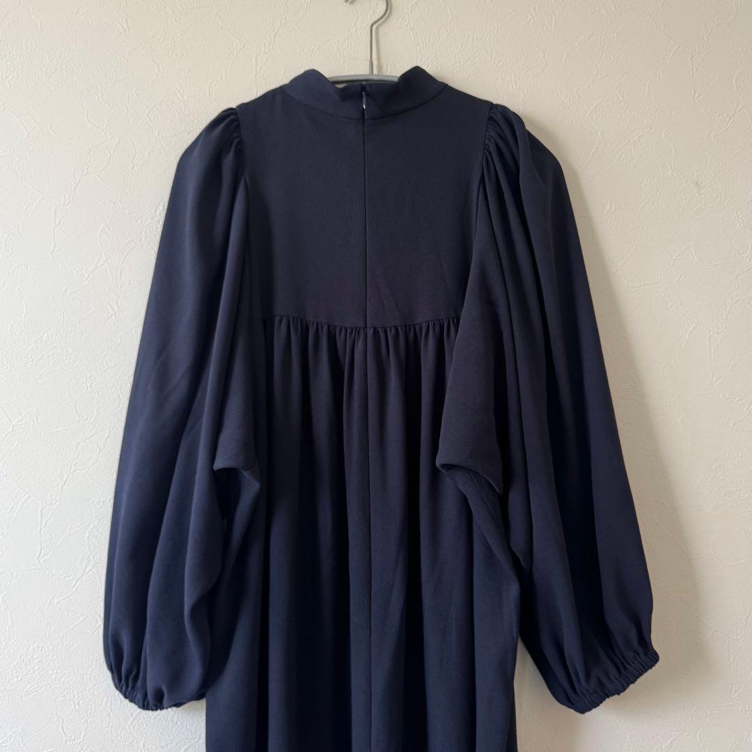 VERMEIL par iena アセテートバックサテンジョーゼットワンピース